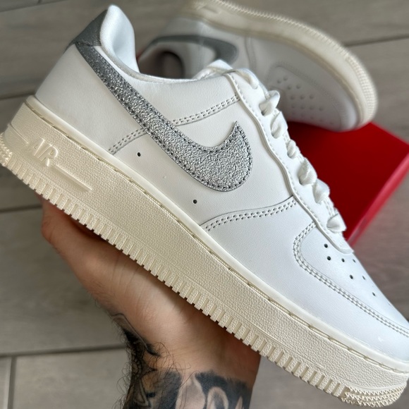 Nike Shoes - NIKE AIR FORCE 1 LOW CREAM SILVER